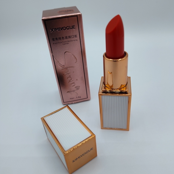 XIMIVOGUE Moisturizing Lipstick | Girl Strawberry Red #12 | Bright Pure Color - Picture 3 of 3